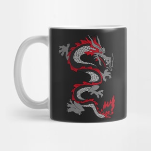 Red Asian Dragon Mug